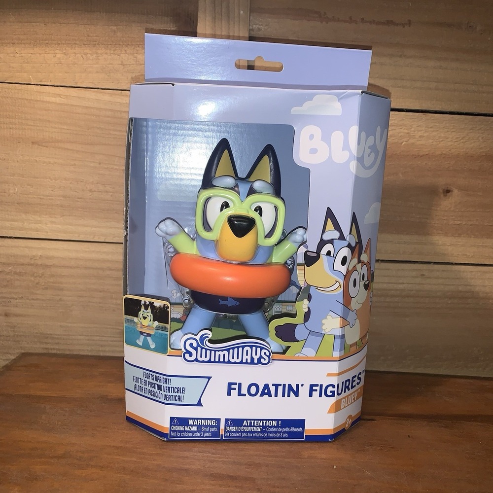 Swimways Bluey Floatin' Figures Swimming Pool Kids‎ Toy New In Box Summer Fun